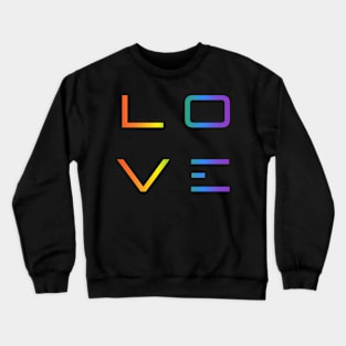 LOVE - LGBTQ flag Crewneck Sweatshirt